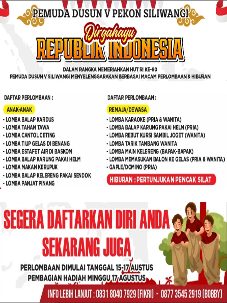 HUT RI 80 Dusun Lima Pekon Siliwangi